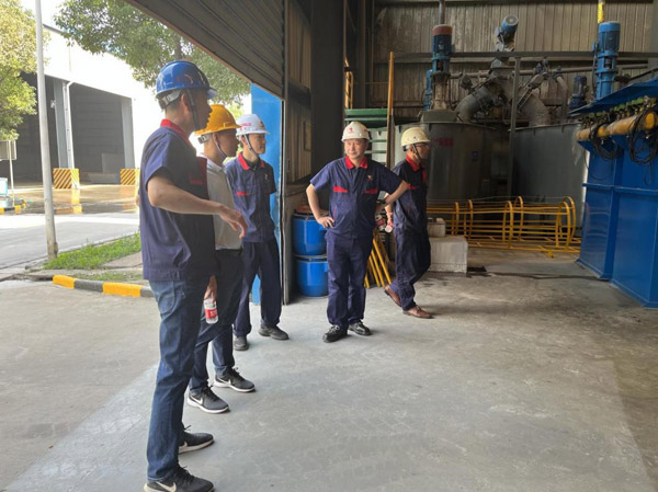 集团公司到建材公司检查安全环保工作